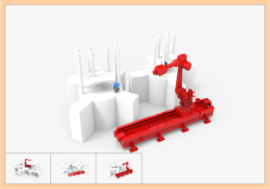 1820機器人地軌一拖二澆注取出項目 - 1820 ROBOT GROUND TRACK ONE DRAGGING TWO POURING PROJECT